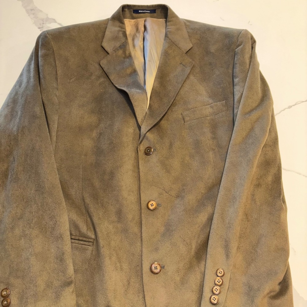 Vintage Men's Chaps Ralph Lauren | 46 Tall | Microfiber‎ Blazer | Made in Canada